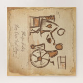 ヴィンテージオールドファッション介護士、介護助手 ジグソーパズル (横)