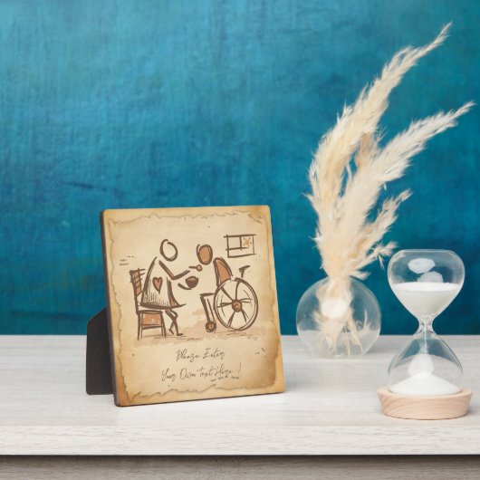 ヴィンテージオールドファッション介護士、介護助手 フォトプラーク (インサイチュ)