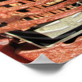 ヴィンテージオールドファームトラクター ポスター (角)