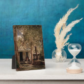 ヴィンテージオールドフロリ素朴ダウッドコテージ フォトプラーク (側面)