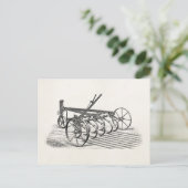 ヴィンテージオールドプラウファーム機器農耕プラウ ポストカード (スタンド正面)