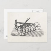 ヴィンテージオールドプラウファーム機器農耕プラウ ポストカード (正面/裏面)