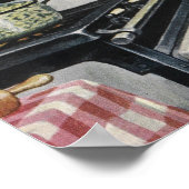 ヴィンテージオールドホームファッションドクリスマス ポスター (角)