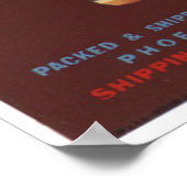 ヴィンテージオールドミスタジョフルーツクレートラベル ポスター (角)