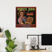 ヴィンテージオールドヤムフルーツクラートラベル ポスター (ホームオフィス)