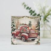 ヴィンテージオールドレッドクリスマストラック シーズンカード (スタンド正面)