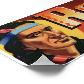 ヴィンテージオールドレッドスキンインディアンフルーツクレートラベル ポスター (角)