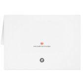 ヴィンテージオールドレッドトラクターフローラハートありがとう (裏面横)