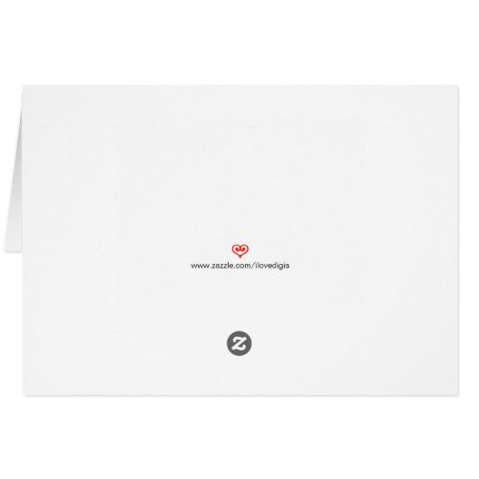 ヴィンテージオールドレッドトラクターフローラハートありがとう (裏面横)