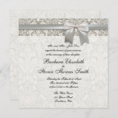 ヴィンテージオールドレース結婚式招待状テンプレート 招待状 (正面/裏面)