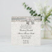 ヴィンテージオールドレース結婚式招待状テンプレート 招待状 (スタンド正面)