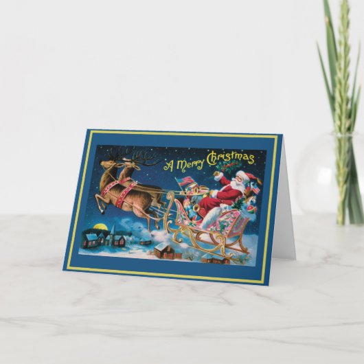 ヴィンテージオールドワールドクリスマスカード シーズンカード (正面)