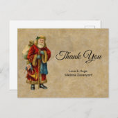 ヴィンテージオールドワールドクリスマスサンタクロース ポストカード (正面/裏面)