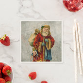 ヴィンテージオールドワールドクリスマスサンタ スタンダードカクテルナプキン (インサイチュ)