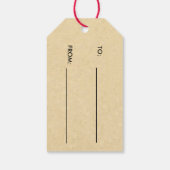 ヴィンテージオールドワールドサンタギフトラベル ギフトタグ (裏面)