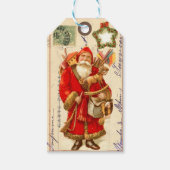 ヴィンテージオールドワールドサンタギフトラベル ギフトタグ (正面)