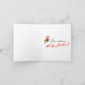 ヴィンテージオールドワールドサンタクロースのクリスマスカード シーズンカード (内部)