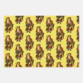 ヴィンテージオールドワールドサンタス ラッピングペーパーシート (正面3)