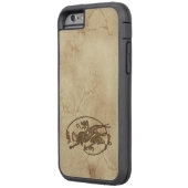 ヴィンテージオールドワールドドラゴンオンパーチフェイクメント Case-Mate iPhoneケース (裏面左)