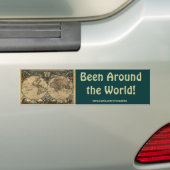ヴィンテージオールドワールドマップコレクション バンパーステッカー (車上)