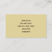 ヴィンテージオールド素朴ブラウンバーンインフィールドサンライズアート 名刺 (裏面)