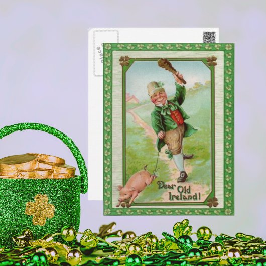 ヴィンテージオールド親愛アイルランドカード ポストカード