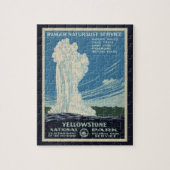 ヴィンテージオールド・忠実イエローストーン国立公園 ジグソーパズル (縦)