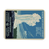 ヴィンテージオールド・忠実イエローストーン国立公園 マグネット (横)