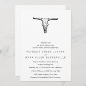 ヴィンテージオーロックススカルイラストレーション 招待状 (正面/裏面)