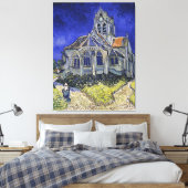 ヴィンテージオーヴェーズシュルオイズにある教会はヴァン・ゴッホ キャンバスプリント (インサイチュ (寝室))
