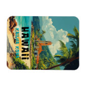 ヴィンテージカイルアコナハワイビーチ マグネット (横)