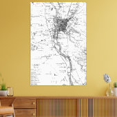 ヴィンテージカイロの地図（1911年） キャンバスプリント (インサイチュ (リビング))