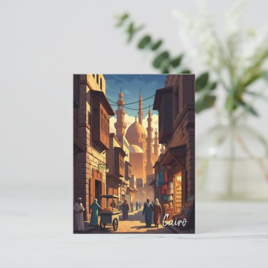 ヴィンテージカイロエジプト旅行 ポストカード (スタンド正面)