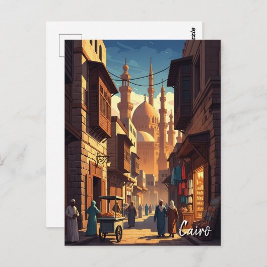 ヴィンテージカイロエジプト旅行 ポストカード (正面/裏面)