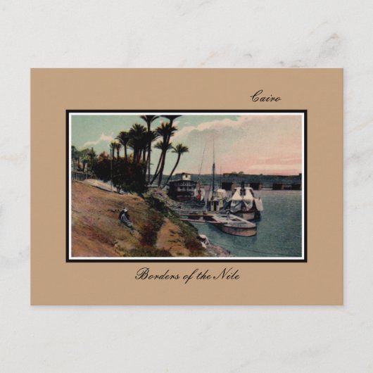 ヴィンテージカイロ縁どエジゴオブザナイル ポストカード (正面)