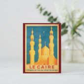 ヴィンテージカイロ、エジプト旅行広告 ポストカード (スタンド正面)