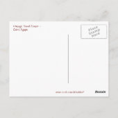 ヴィンテージカイロ、エジプト旅行広告 ポストカード (裏面)