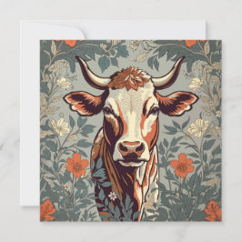 ヴィンテージカウウィリアムインスパイアモリスフローラ