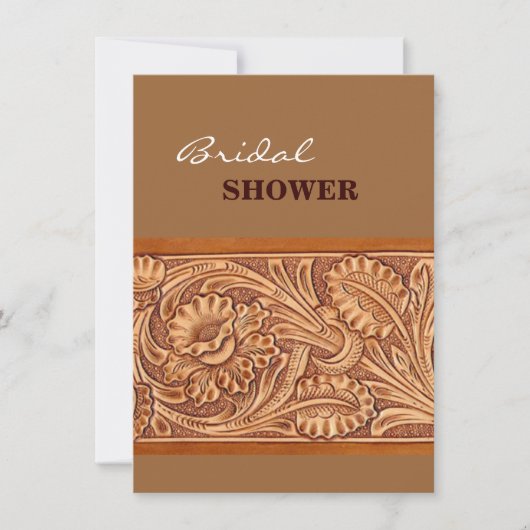 ヴィンテージカウガールファッション サウスウエストレザー 招待状 (正面)