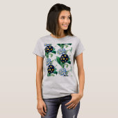 ヴィンテージカウスリッププリムローズ植物学 Tシャツ (正面フル)