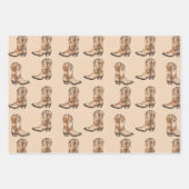 ヴィンテージカウドブーツ ラッピングペーパーシート (正面2)