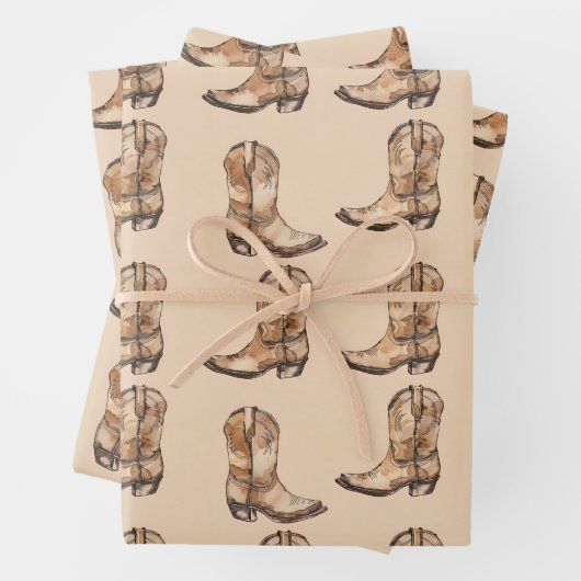 ヴィンテージカウドブーツ ラッピングペーパーシート (インサイチュ)