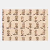 ヴィンテージカウドブーツ ラッピングペーパーシート (正面)