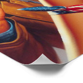 ヴィンテージカウボーイとピンアップ ポスター (角)