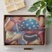 ヴィンテージカウボーイとピンアップ 薄葉紙 (ギフト)