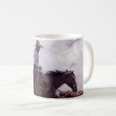 ヴィンテージカウボーイと牛の群れby Koerner コーヒーマグカップ (正面右)