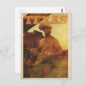 ヴィンテージカウボーイのポスター ポストカード (正面/裏面)