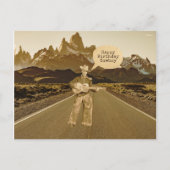 ヴィンテージカウボーイの誕生日 ポストカード (正面)