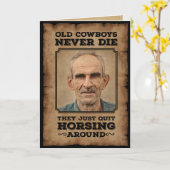 ヴィンテージカウボーイやめズのホーのまわりにジング カード (黄色い花)