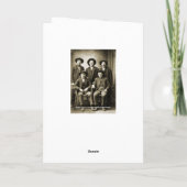 ヴィンテージカウボーイアンティークメンズウエストフォトおもしろい カード (裏面)